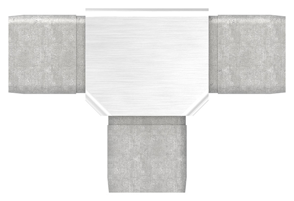 T-Verbinder V4A fuer 30x30x2 mm Rohr zum Stecken-88.1110133030