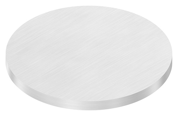 Ronde | Maße: Ø 120x8 mm | mit Längsschliff | V2A
