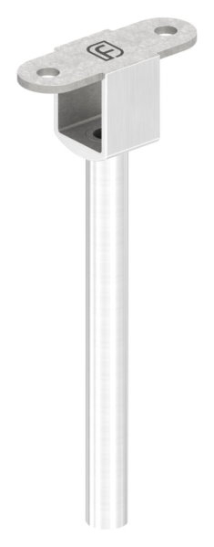 Handlaufbefestigung V2A L 145 mm Ø 12 mm fuer Nut 24x24 mm hohl LED-88-11LED-NU-01-240.KD