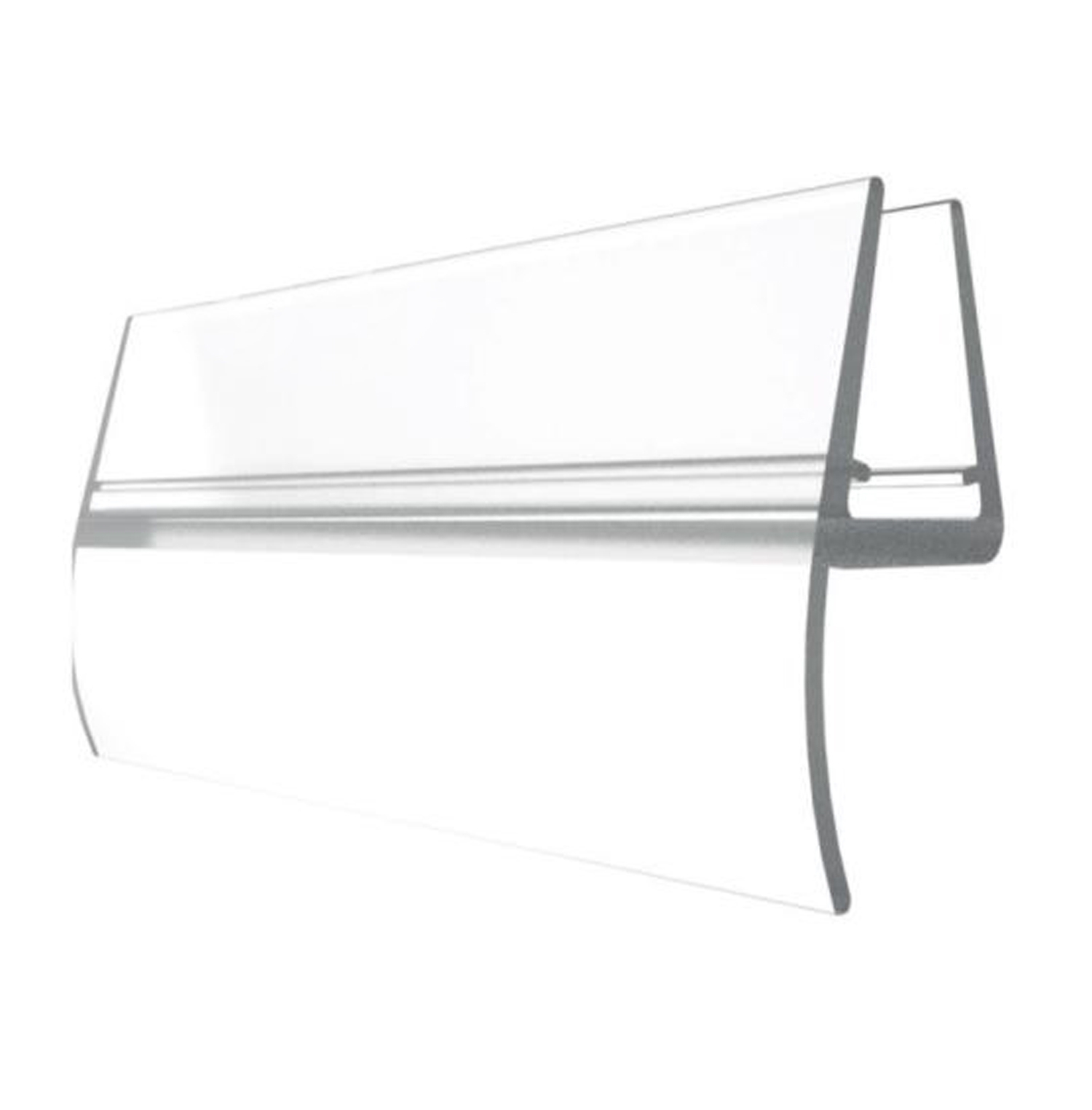 Dichtungsleiste unten fuer Glastuer 6-8 mm Glasstaerke- Kunststoff transparent-89-11GSPVCDT18NT-A.4