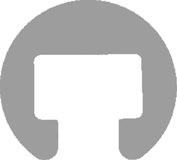 Kunststoffhandlauf Ø 40mm für 25 x 15mm, schwarz
 25 Meter