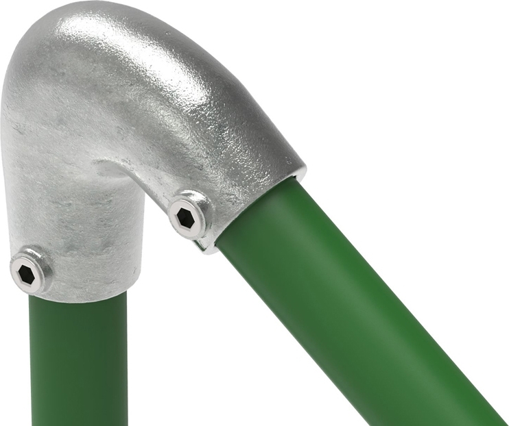 Rohrverbinder | Bogen variabel 40-70° | 123B34 | 33,7 mm | 1" | Feuerverzinkt u. Elektrogalvanisiert