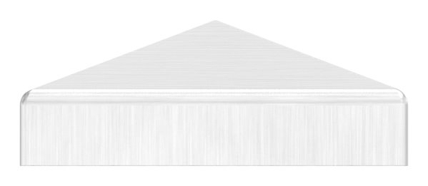 Pfostenkappe Edelstahl für Vierkantrohr: 50x50 mm geschliffen V2A