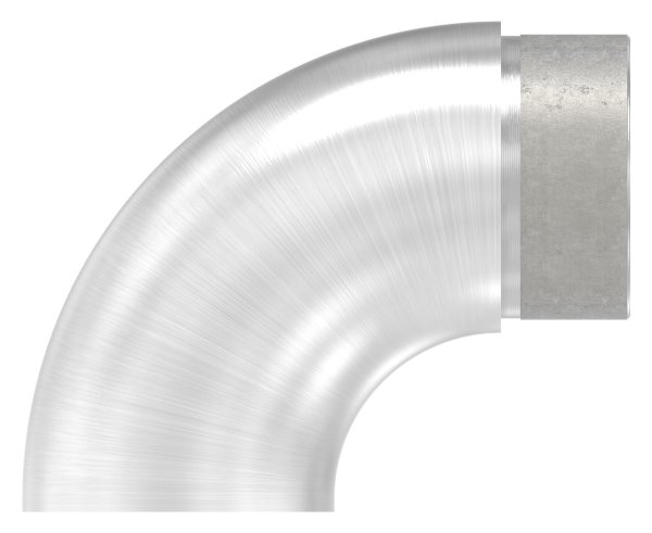 Endbogen V2A fuer Rohr Ø 48-3 mm Wandstaerke 2-0 mm 90° flach-11-3694.4