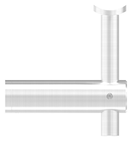 Handlaufhalter höhenverstellbar und Halteplatte für flachen Anschluss V2A