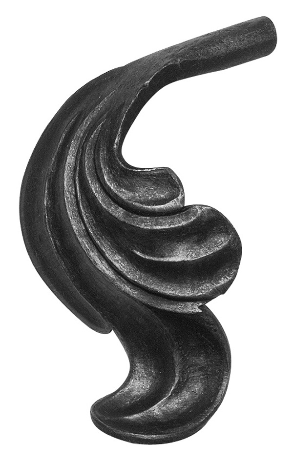 Ländliches Barock | Maße: 110x70 mm | Stahl S235JR, roh