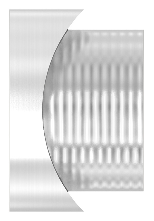 Gewindehuelse Edelstahl V2A fuer Rohr Ø 42-4 mm Gewinde M20 geschliffen Korn 240-88-1151352-240.42