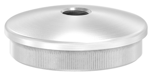 Rohrstopfen leicht gewölbt mit M10 für Ø 48,3x2,0 mm | V2A