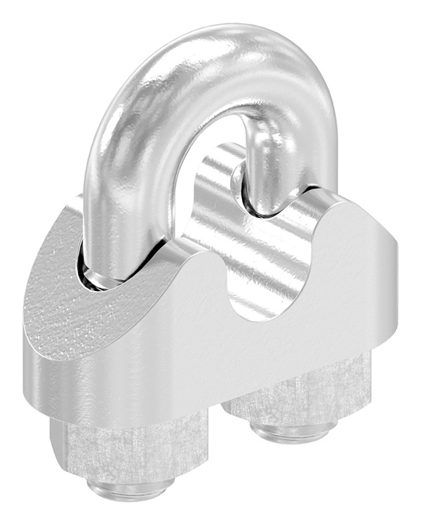 Drahtseilklemme | für Seil Ø: 5 mm | Gewinde: M5 | V4A