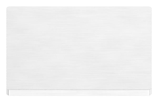 Ankerplatte, 80 x 80 x 4mm, mit Längsschliff, V2A