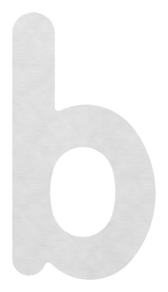 Buchstabe b | groß | Maße: 200 mm x 300 mm | V2A
