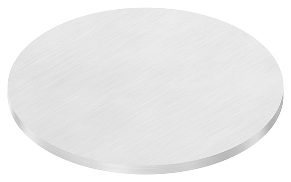 Ronde | Maße: Ø 150x6 mm | mit Längsschliff | V2A