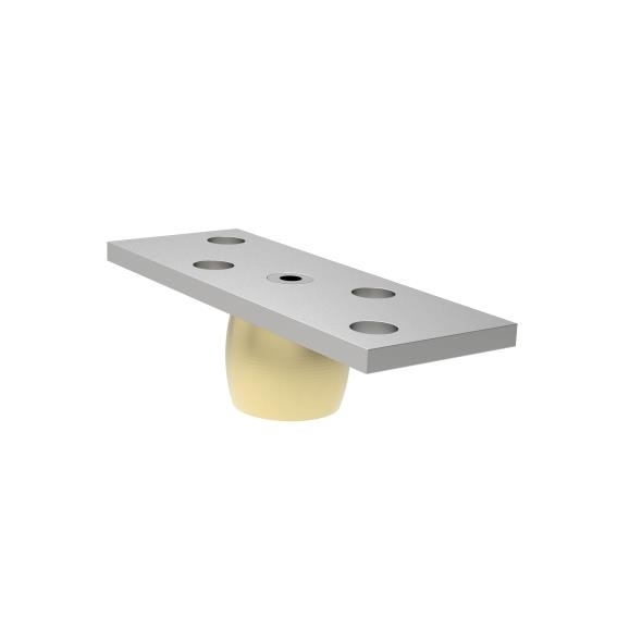 Fuehrungselement unten Stahl verzinkt 110 x 40 mm fuer Fuehrung Ø 30 mm-89-11H60-A.4
