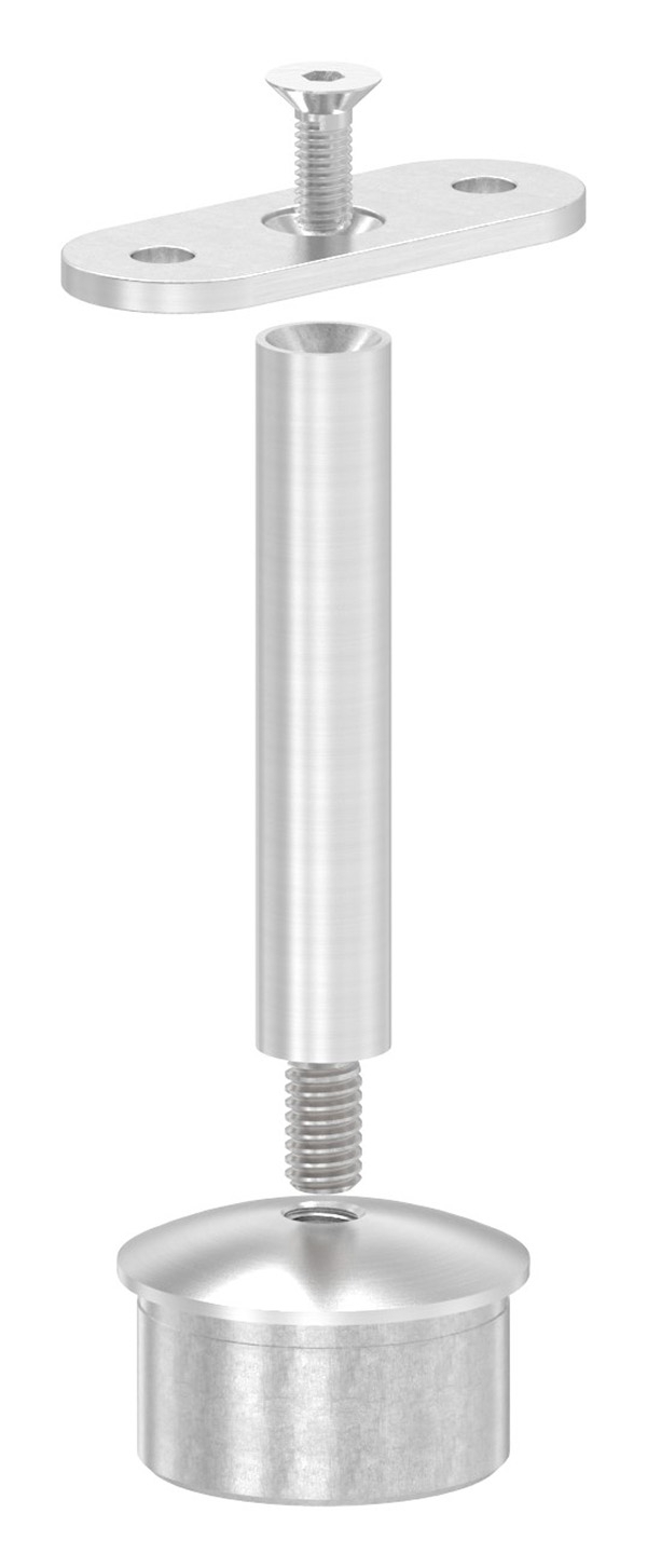 Stopfen für Rohr 42,4 x 2,0mm, Halteplatte: flach
