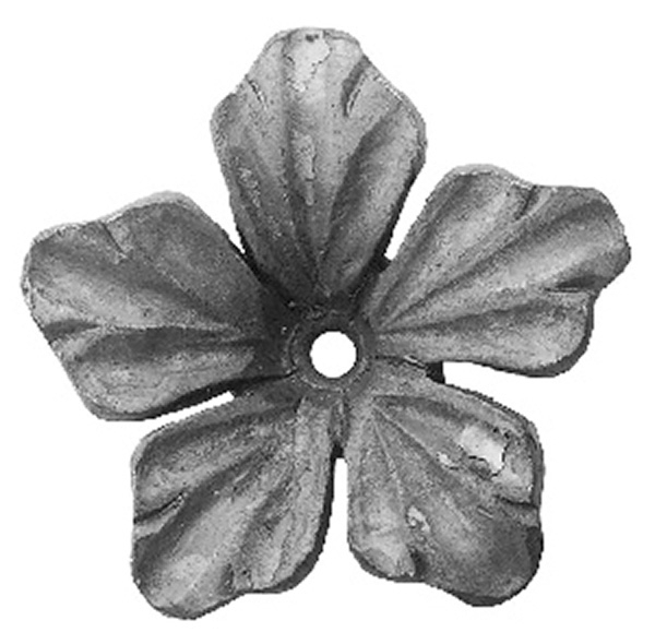 Rosette / Zierteil | quadratisch 80x80x4 mm | Stahl (Roh) S235JR