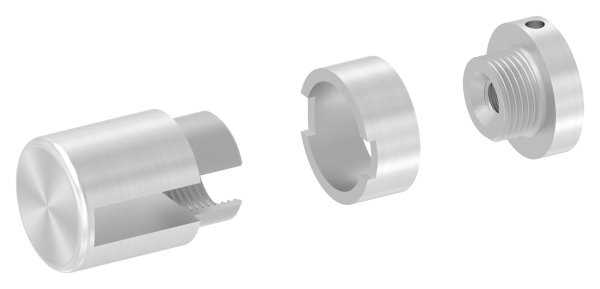 BRENK-fix® Grundhalter für Flachstäbe 30 x 8mm, ALU