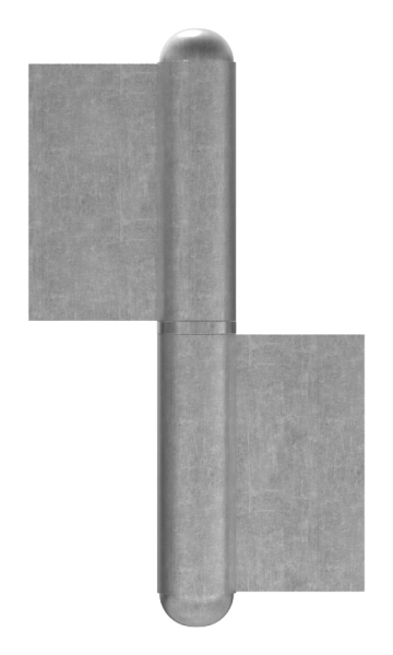 Anschweissband Stahl rechts fester Zapfen 2-teilig-88-11430.120R