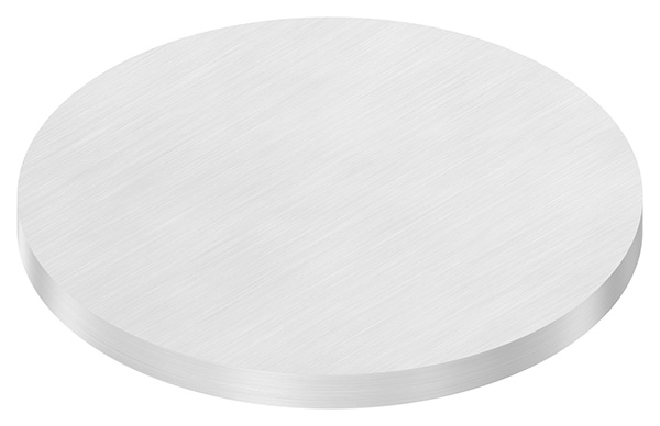 Ronde | Maße: Ø 150x10 mm | mit Längsschliff | V2A