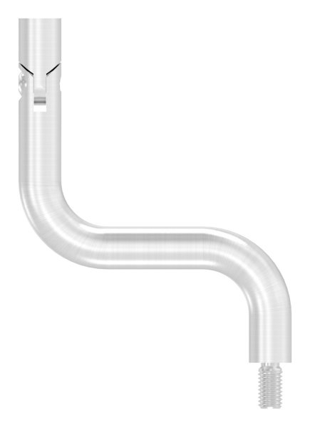 Edelstahl Gelenkbuegel Ø 14 mm - 90° gebogen - M6 Innengewinde - zum Anschweissen -V2A-88-1150249-240.GL