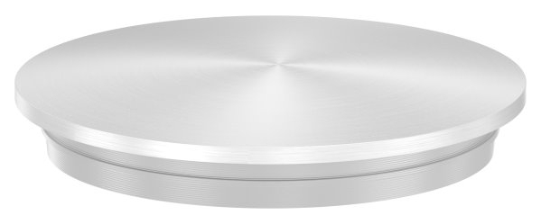 Einsteckkappe V2A Edelstahl Ø 42-4x2-5 mm leicht gewoelbt-11-6024.4