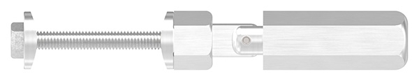Gewindeterminal mit Gelenk - Fuer Seil Ø 5 mm - zur Selbstmontage fuer Pfosten Ø 42-4 mm - V2A-11-2901.4