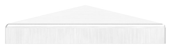 Pfostenkappe Edelstahl für Vierkantrohr: 80x80 mm geschliffen V2A