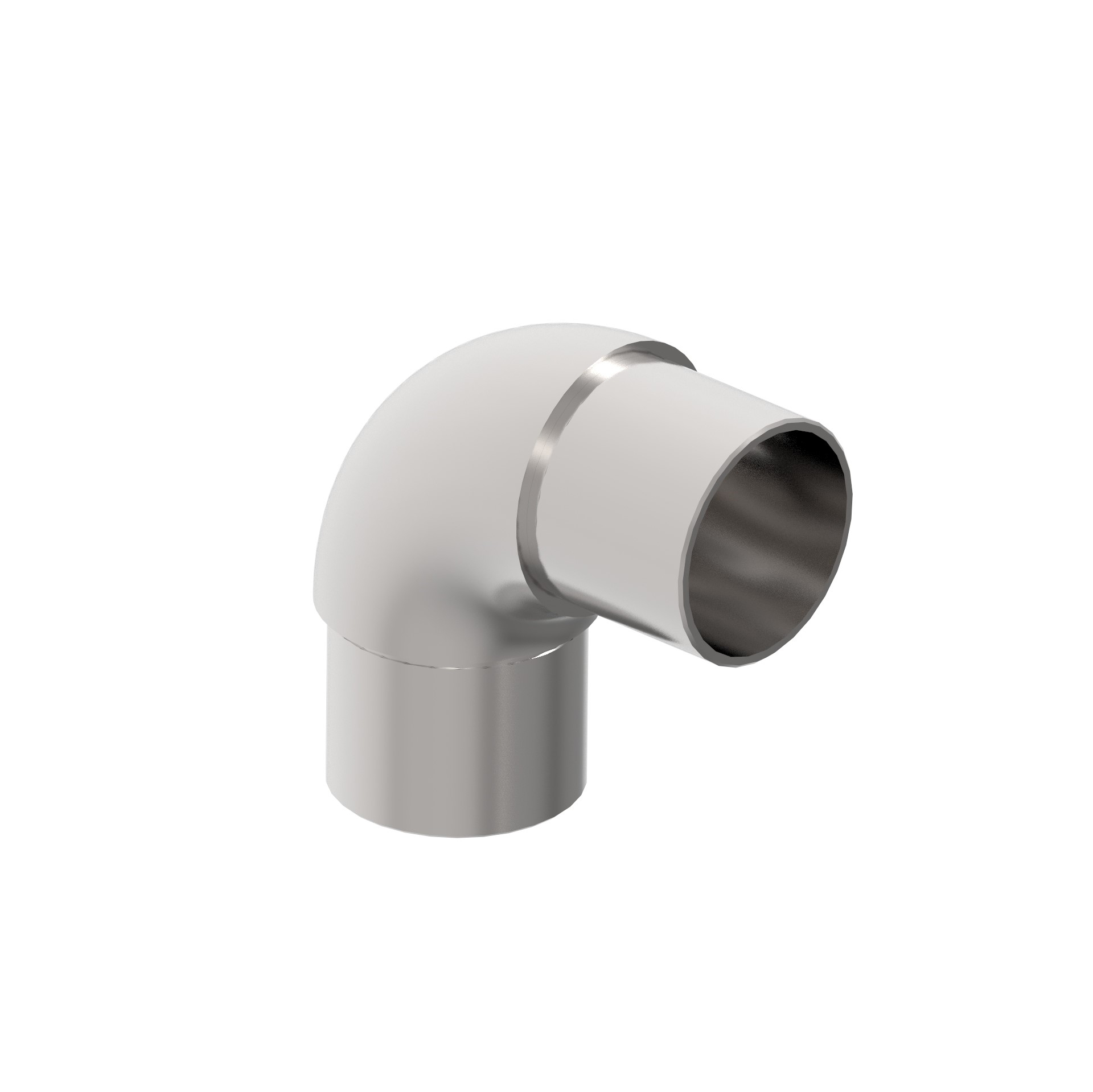 Rohrbogen 90° | zum Kleben | für Rundrohr: Ø 42,4x2 mm | V2A