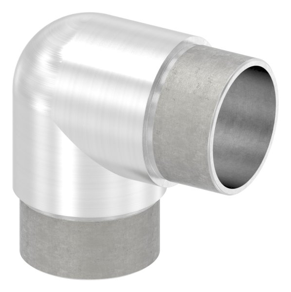 Eckbogen 90° eng, für Rundrohr Ø 42,4x2,0 mm V4A