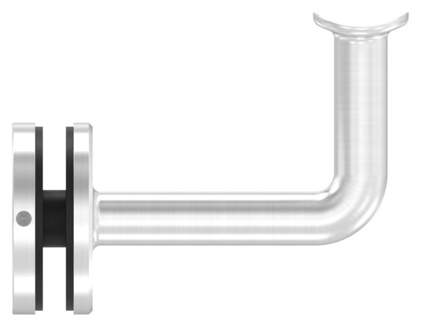 Handlaufhalter für Glas, Halteplatte 42,4mm, V4A