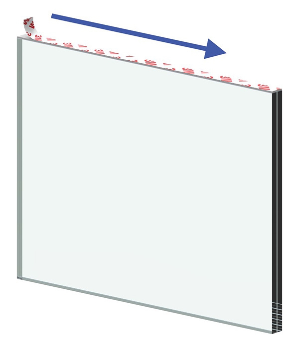 Klebestreifen - fuer Glas 16-76 - 17-52 mm - VHB-Klebeband-11-9020.7