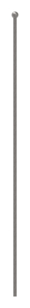 Zaunstab Schmiedeeisen 12x12 mm H- 1200 mm Kugel Ø 25 mm angeschmiedet-88-111308.IT