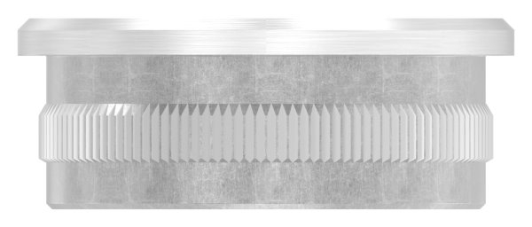 Stopfen flach V2A gegossen mit M8 für Ø 42,4x2,0 mm