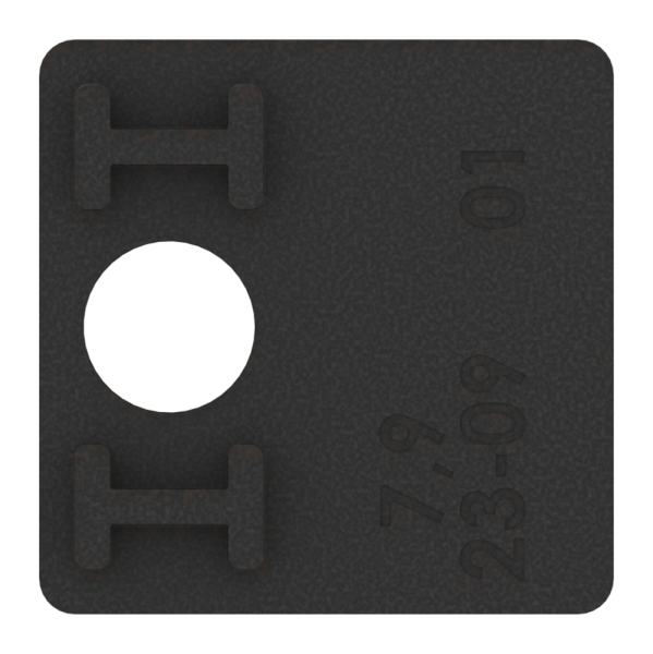 Gummieinlage Gummi fuer Blech 2-0 mm- 1 Paar- fuer Glasklemme Mod- 36-88-113602.GU