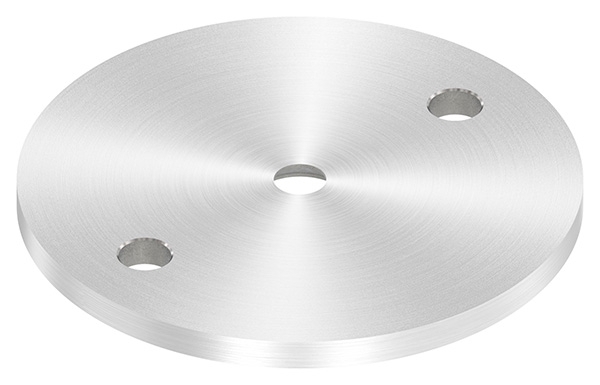 Ankerplatte Ø 70 x 4 mm mit Zentrierbohrung: Ø 6,5 mm, gesenkt V2A