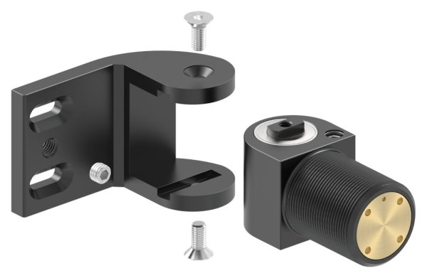 Torband 180° aus Aluminium selbstschließend mit Stopp schraubbar