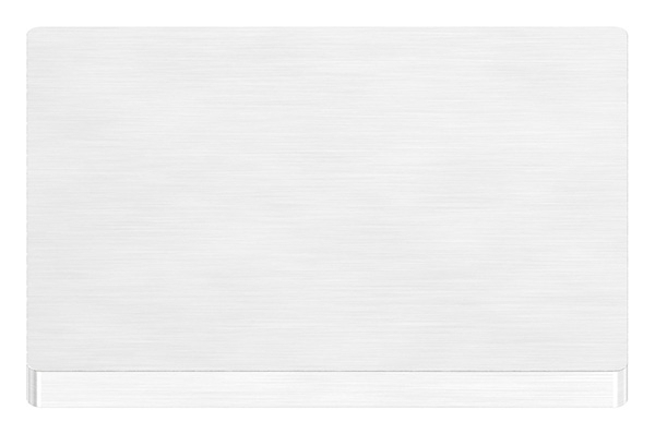 Ankerplatte, 80 x 80 x 6mm, mit Längsschliff, V2A