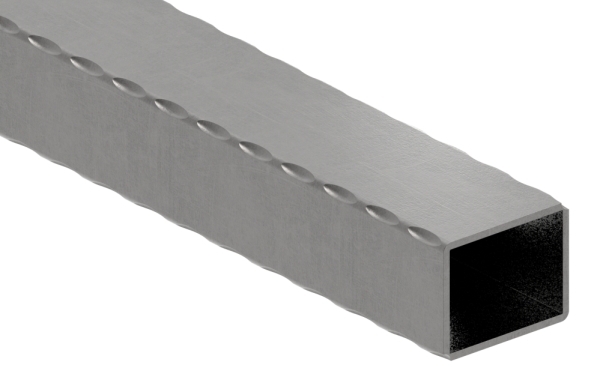 Rechteckrohr | gehämmert | Maße: 50x40x2,5 mm | Länge: 6000 mm | Stahl S235JR, roh
