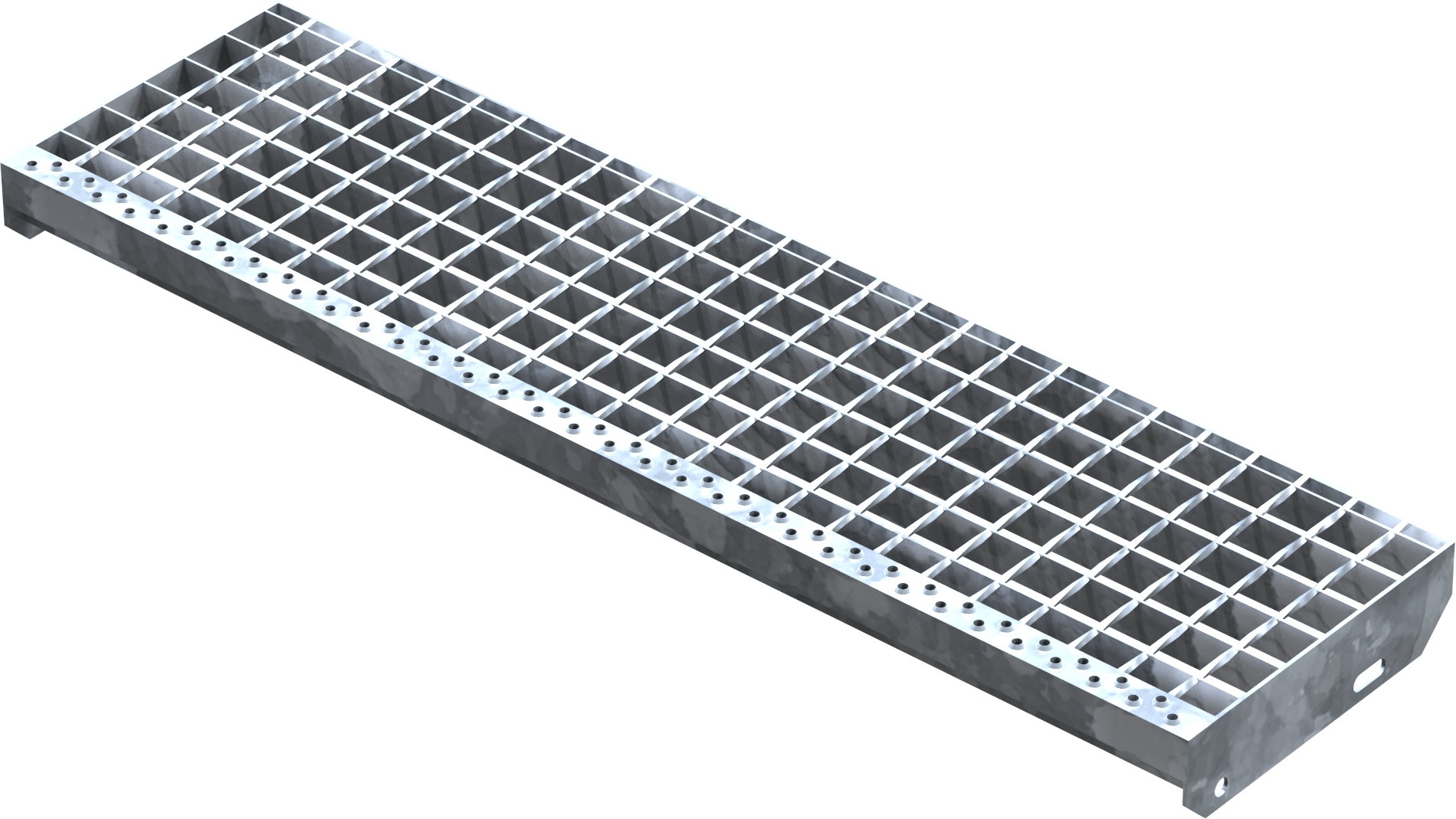 Schweißpressroststufe Metallstufe 1000x270 mm Masche 34/38 mm Tragstab 35/2 mm S235JR feuerverzinkt