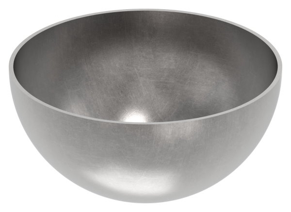 Halbhohlkugel Ø 120 mm | glatt | Stahl S235JR, roh
