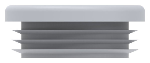 Einsteckkappe Kunststoff fuer Rohr Ø 42-4 mm- Wandstaerke 2-5–4-0 mm- grau-88-11177-43-3.G