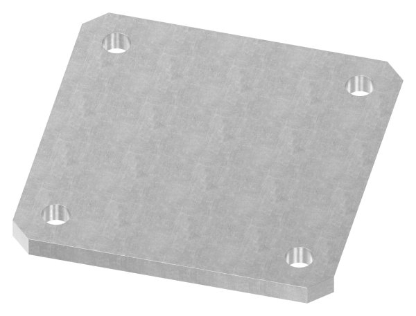 Ankerplatte | Maße: 150x150x10 mm | Stahl (Roh) S235JR