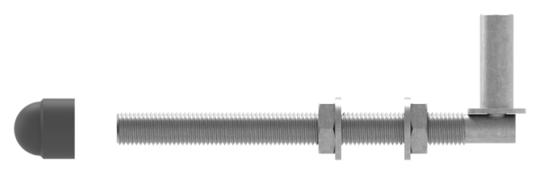 Einhängeband Torband zum Durchschrauben für Ø 16mm, Länge 190mm