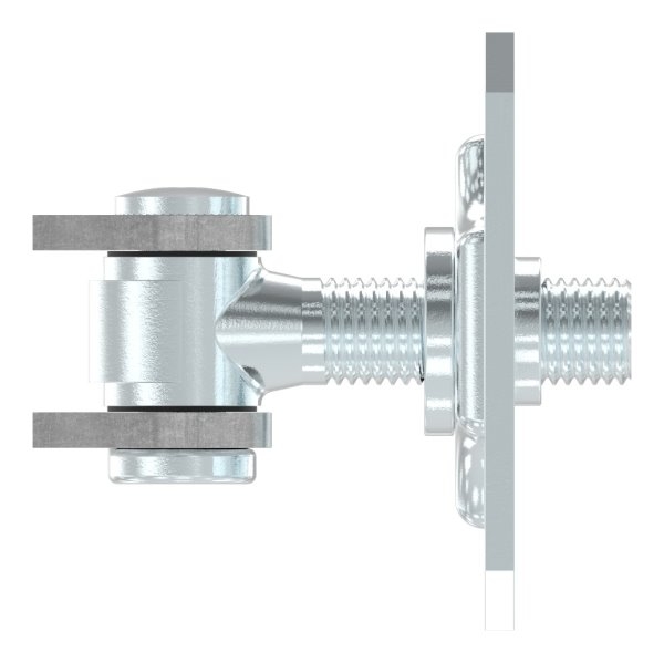 Torband M18 | verstellbar | mit Befestigungsplatte | Stahl (Roh) S235JR