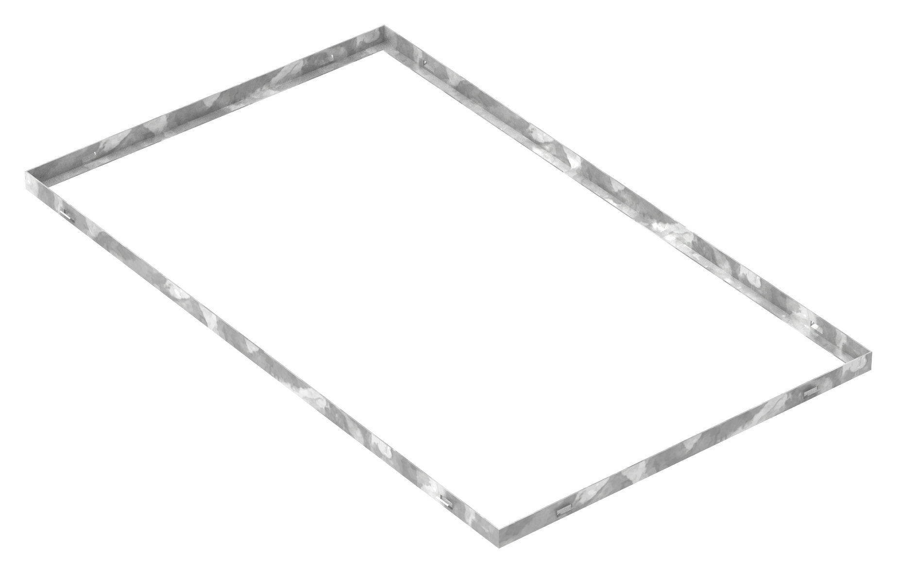 Zarge - Masse- 600x1000x28 mm - fuer Rosthoehe 25 mm - aus S235JR -St37-2- bandverzinkt-23-6010025.7