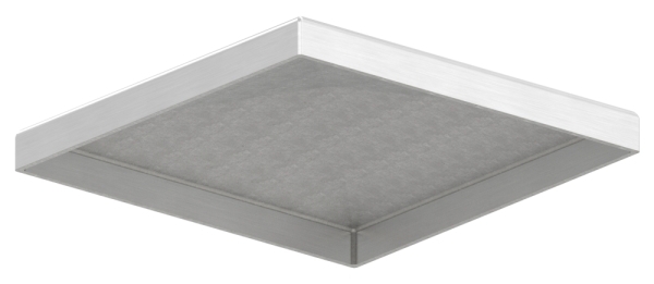 Pfostenkappe Edelstahl für Vierkantrohr: 100x100 mm geschliffen V2A
