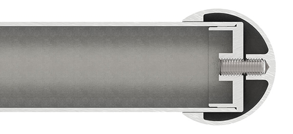 Rohrabschlusskugel hohl für 33,7mm Rohr, mit M8
