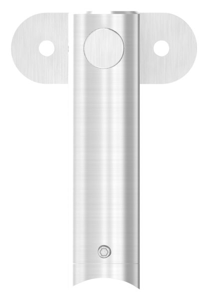 Handlaufhalter höhenverstellbar und Halteplatte für flachen Anschluss V2A