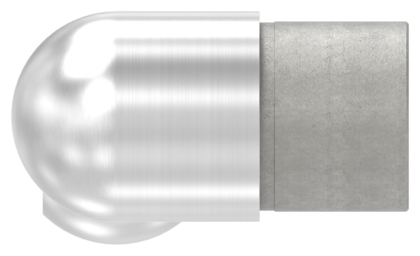 Gelenkstueck V2A fuer Rohr Ø 42-4 x 2-0 mm rechts steckbar geschliffen K240-88-1156258-320.R