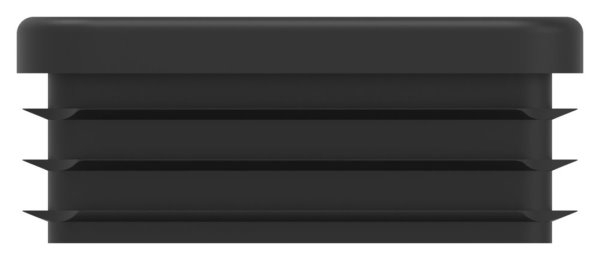 Einsteckkappe Kunststoff fuer Rechteckrohr 80 x 50 mm- Wandstaerke 2-0-4-0 mm- schwarz-88-11179.80X50