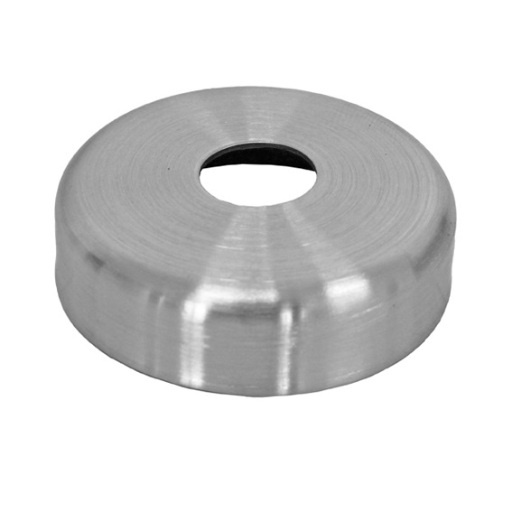 Abdeckrosette Edelstahl AISI 304 Ø 105 mm fuer Rohr Ø 42-4 mm geschliffen-89-11A0514012B-A.4